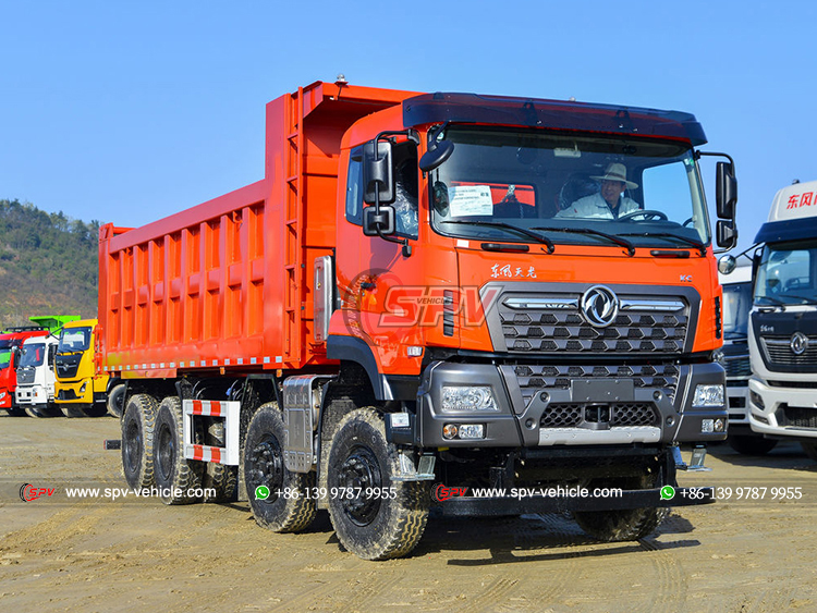 DONGFENG 8x4 Heavy-duty Dump Truck - Front Right Side